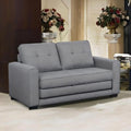 Convertible Sofa Bed Tufted Sleeper Loveseat with Wood Frame O673843