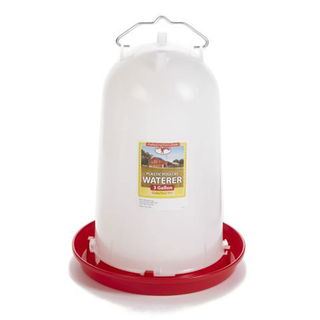 3 Gallon Heavy-Duty Gravity-Fed Poultry Waterer 2-Pack G479872