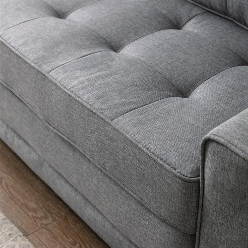 Convertible Sofa Bed Tufted Sleeper Loveseat with Wood Frame O673843