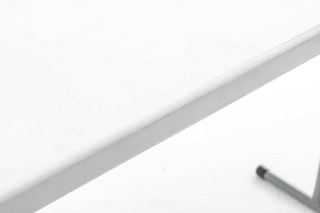 White Plastic Folding Table Set of 2 W2930