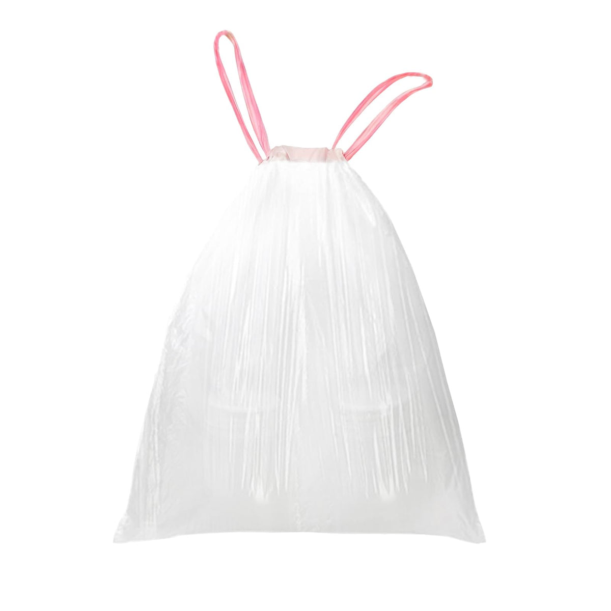 13 Gallon White Unscented Drawstring Trash Bags Z91340