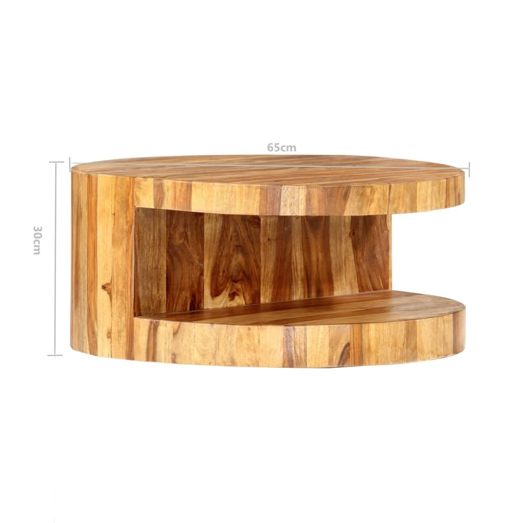 Natural Solid Sheesham Wood Coffee Table B87078