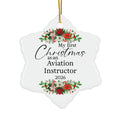 Ceramic Snowflake 3-Inch Ornament F55199