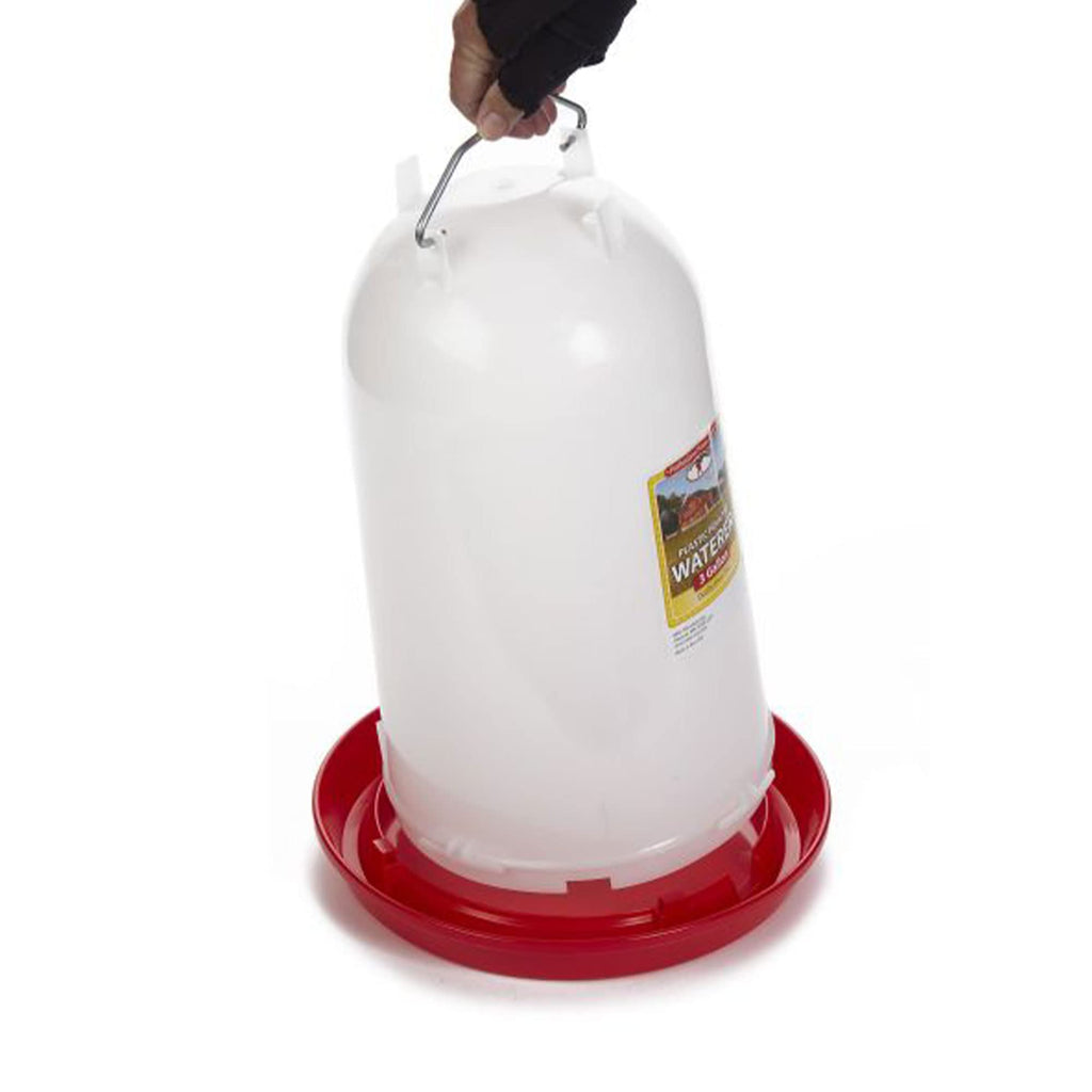 3 Gallon Heavy-Duty Gravity-Fed Poultry Waterer 2-Pack G479872