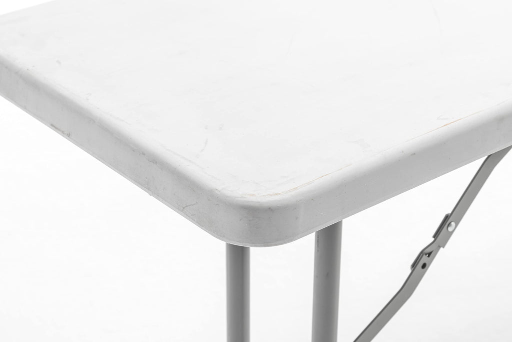 White Plastic Folding Table Set of 2 W2930