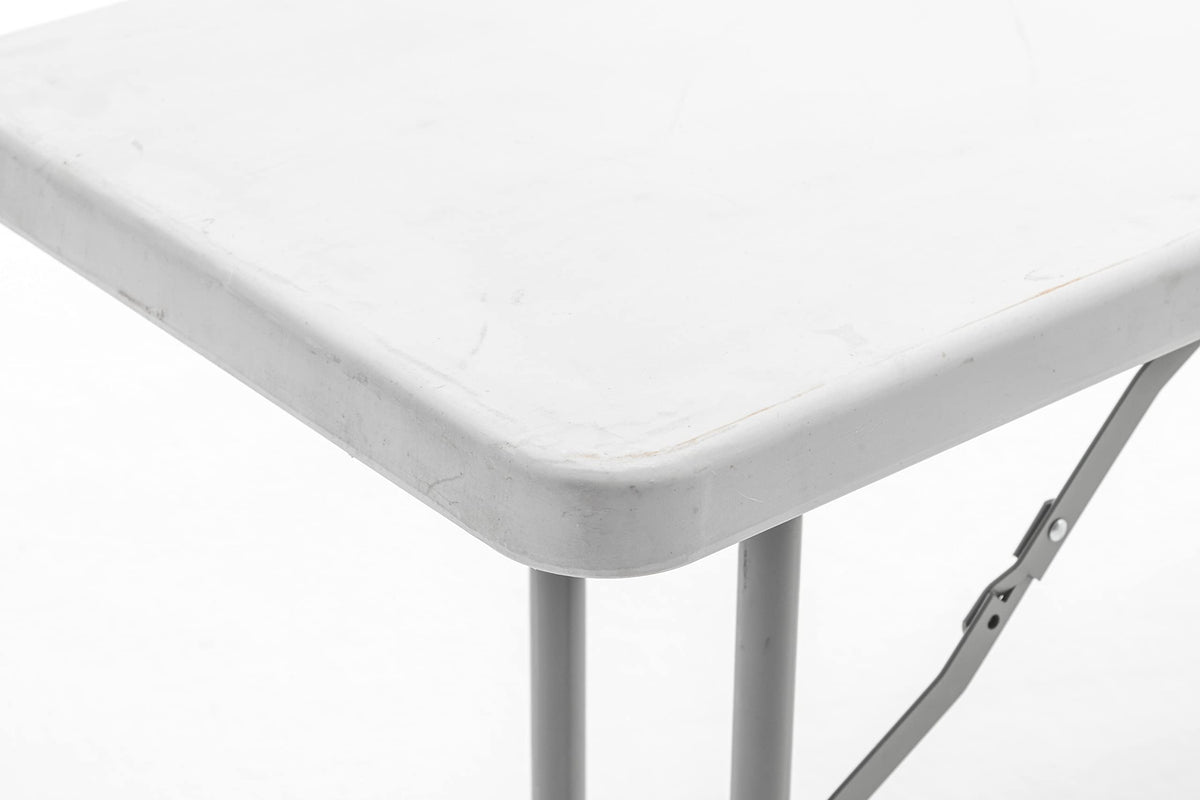White Plastic Folding Table Set of 2 W2930
