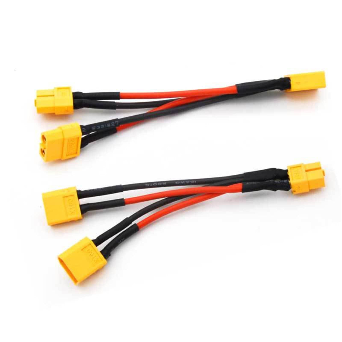 3 Pieces Battery Adapter Cable Y-Type Harness Connector XT60 Parallel Z843