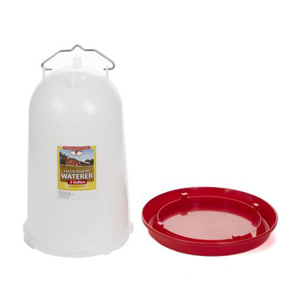 3 Gallon Heavy-Duty Gravity-Fed Poultry Waterer 2-Pack G479872