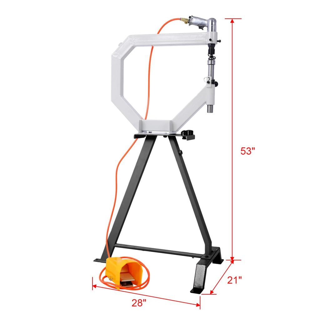 Pneumatic Planishing Hammer with Steel Frame Stand and Foot Pedal W18565