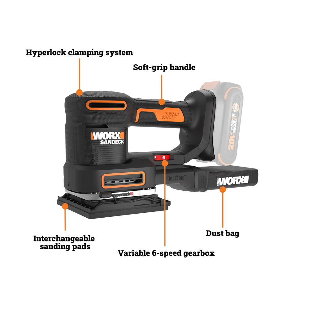Cordless Multi Sander 20V 5-in-1 M44383
