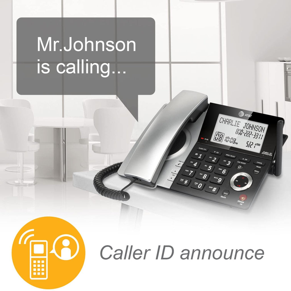 2-Handset Corded/Cordless Phone with Answering Machine D566225