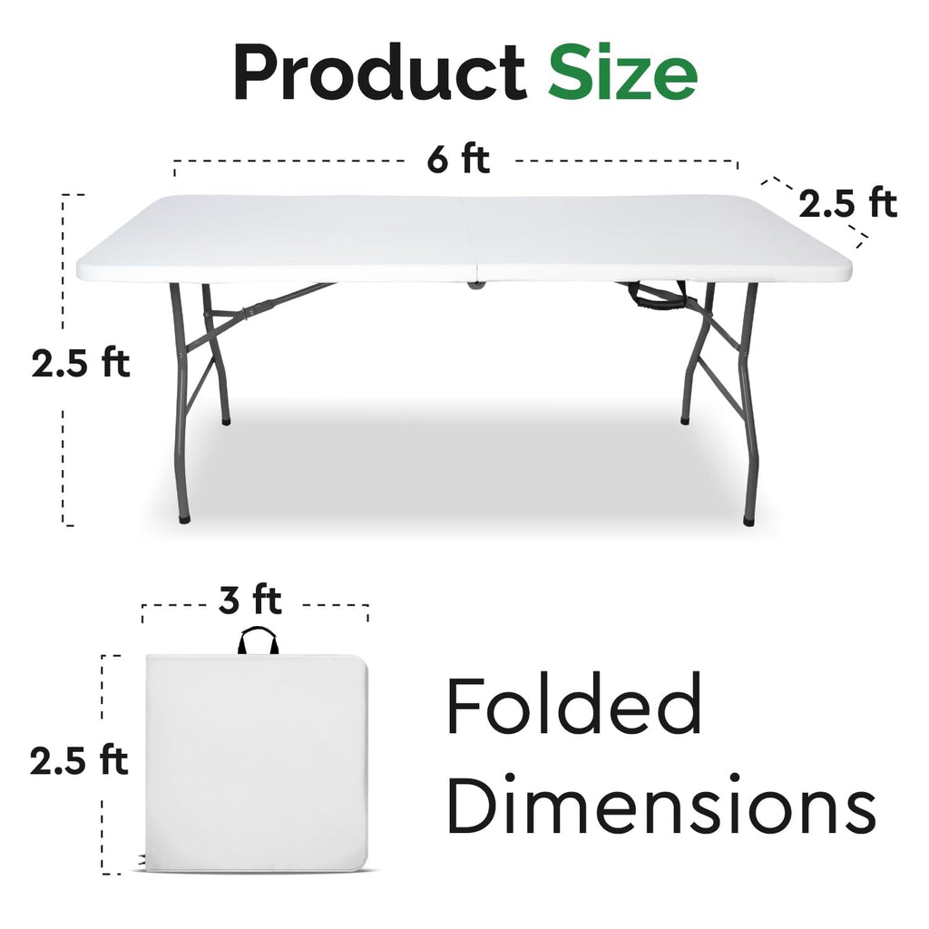 6ft Folding Table with Handle S379