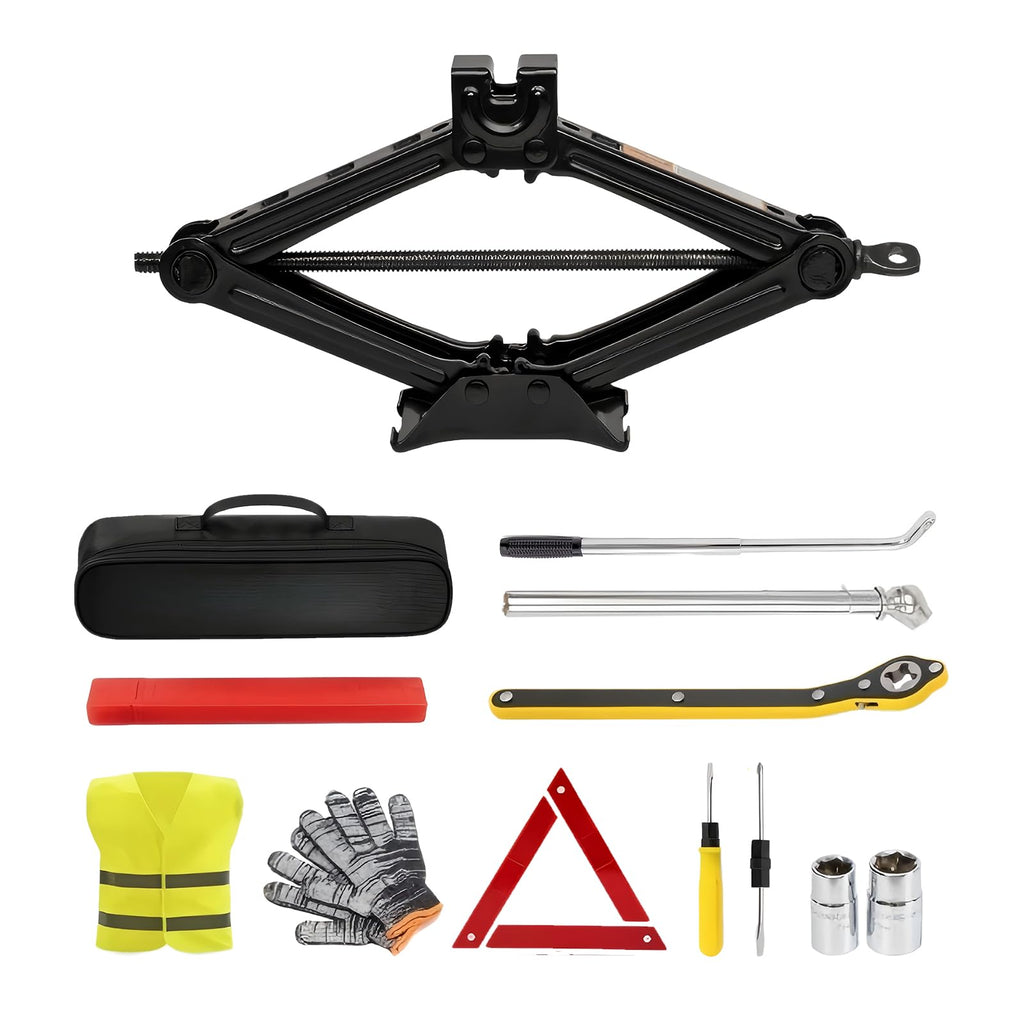 3-Ton Scissor Jack Kit with Ratchet Wrench J705427
