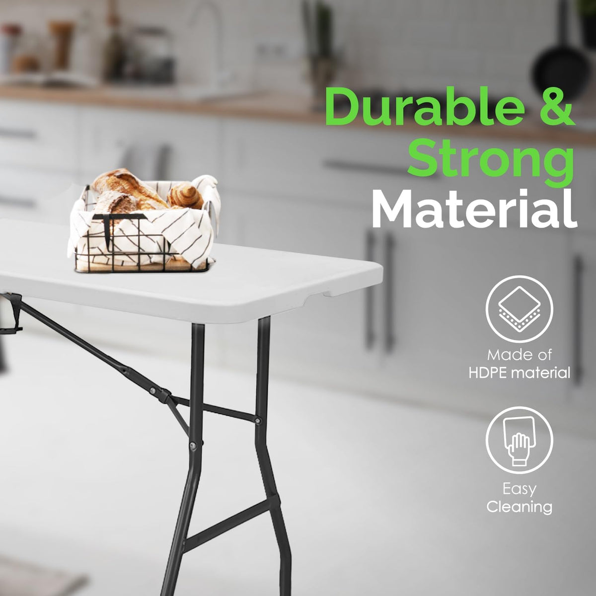 6ft Folding Table with Handle S379