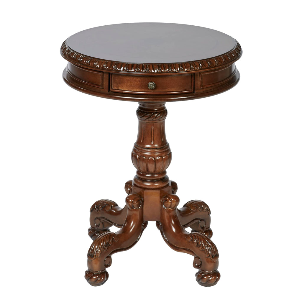 Autumn Cherry Pedestal End Table B417133