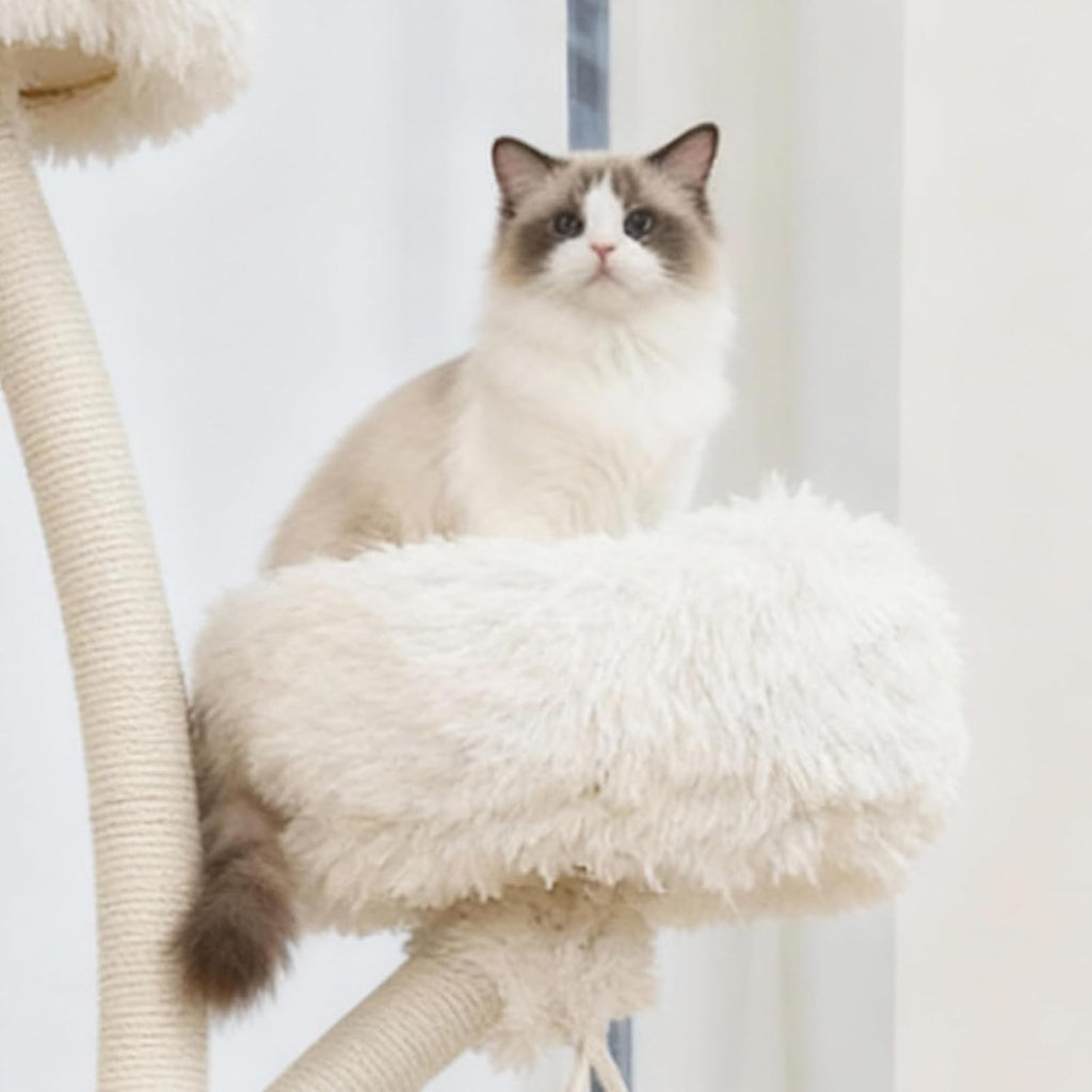 70" Multi-Level Cat Tree Tower with Plush Perches and Sisal Scratching Posts V6259