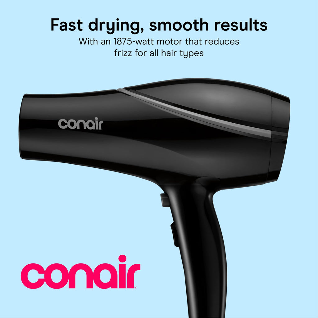 Black Ceramic Hair Dryer with Concentrator Attachment L251