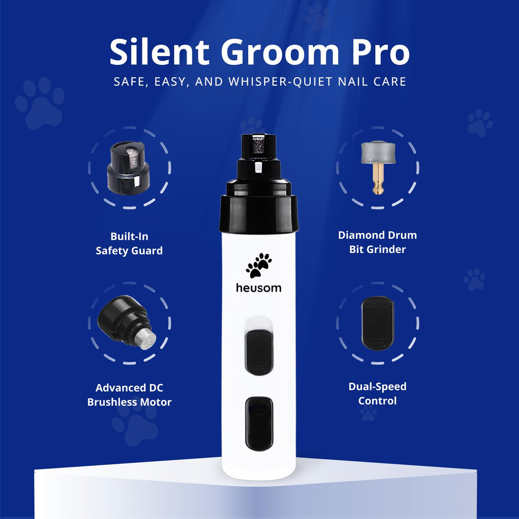 Pet Nail Grinder + Replacement Drum Grinders (3 pcs) + Pet Paw Trimmer V72370