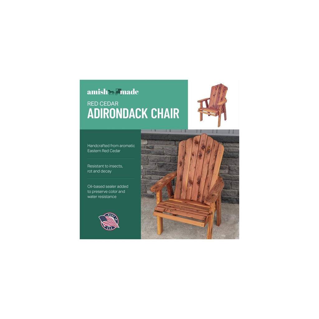 Cedar Stationary Chair Fan-Back Adirondack Style M112