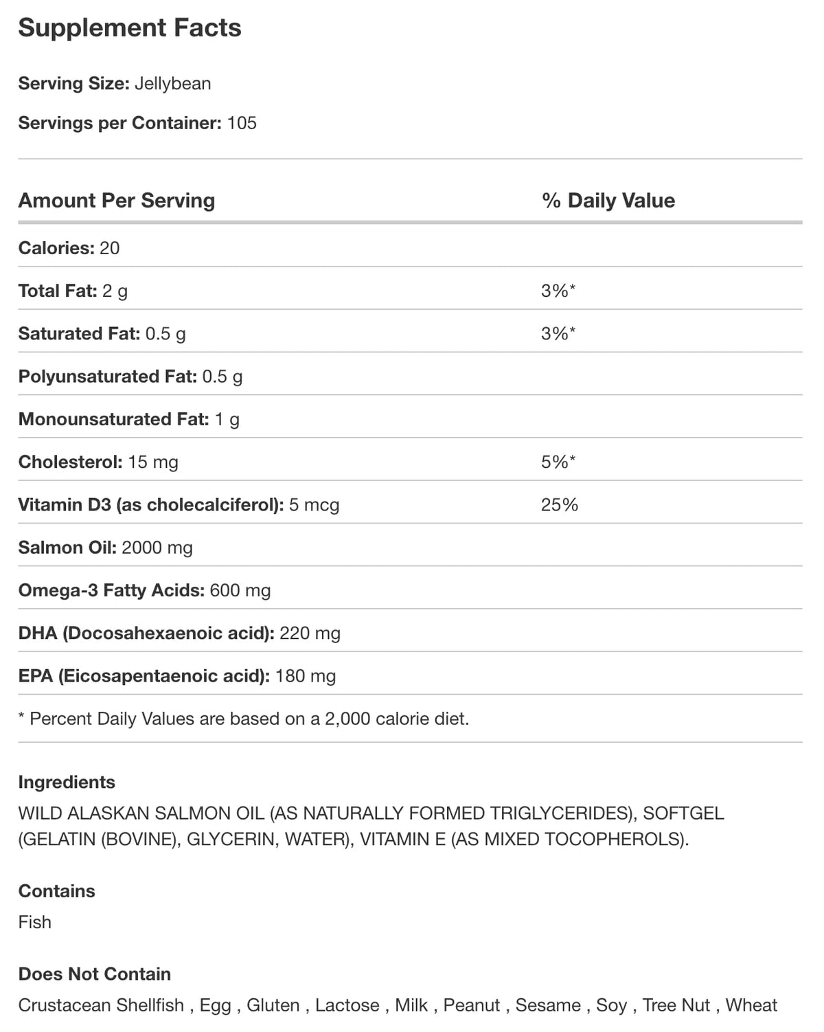 Wild Salmon Oil 1000 mg Softgels T5405