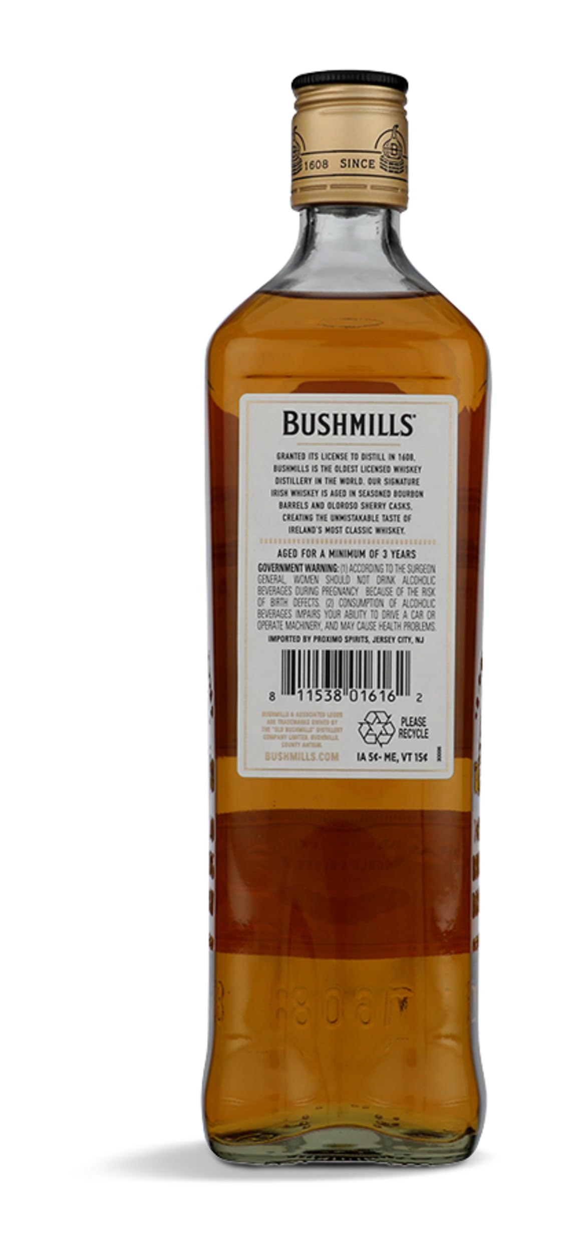 Irish Whiskey 750ml C9574