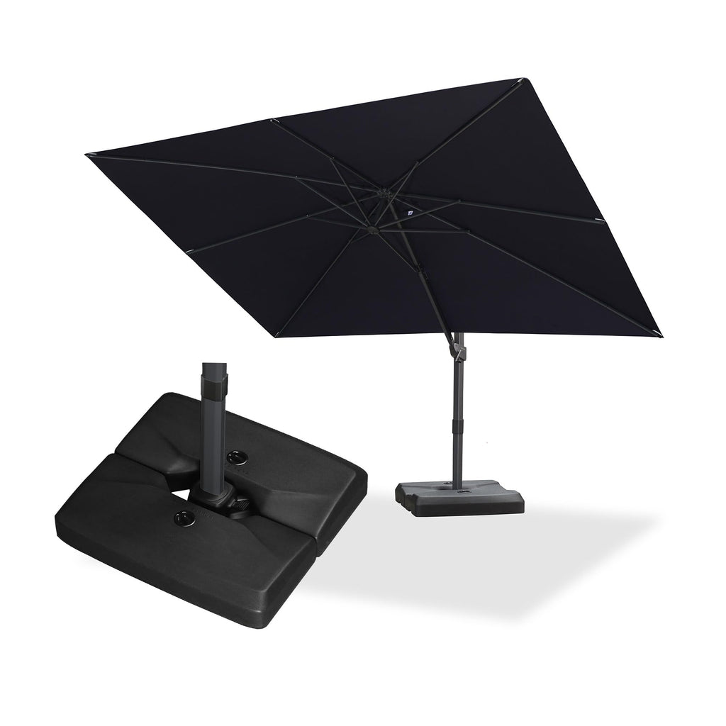 Navy Blue Cantilever Umbrella with Base L185187