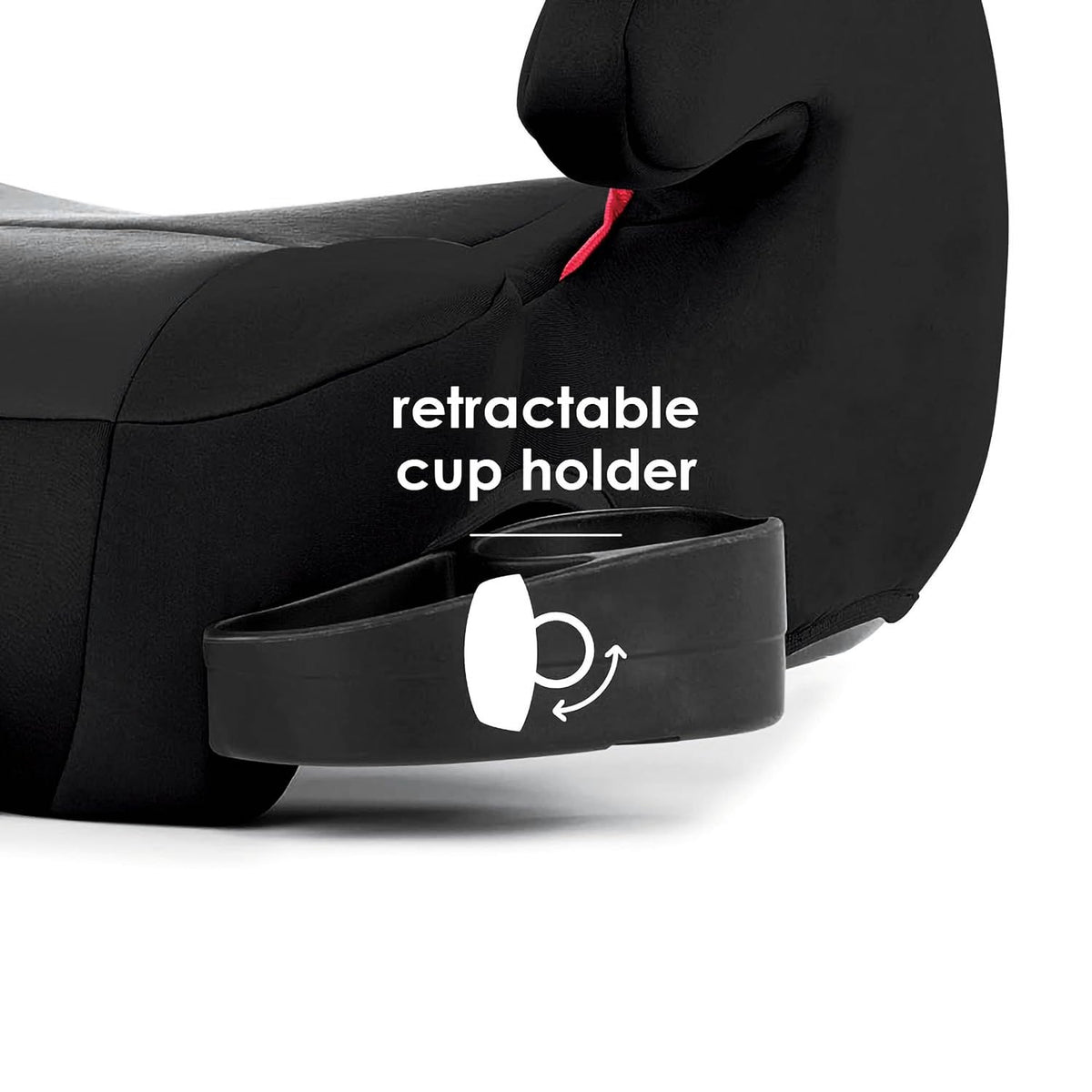 Black Backless Belt-Positioning Booster Seat M487