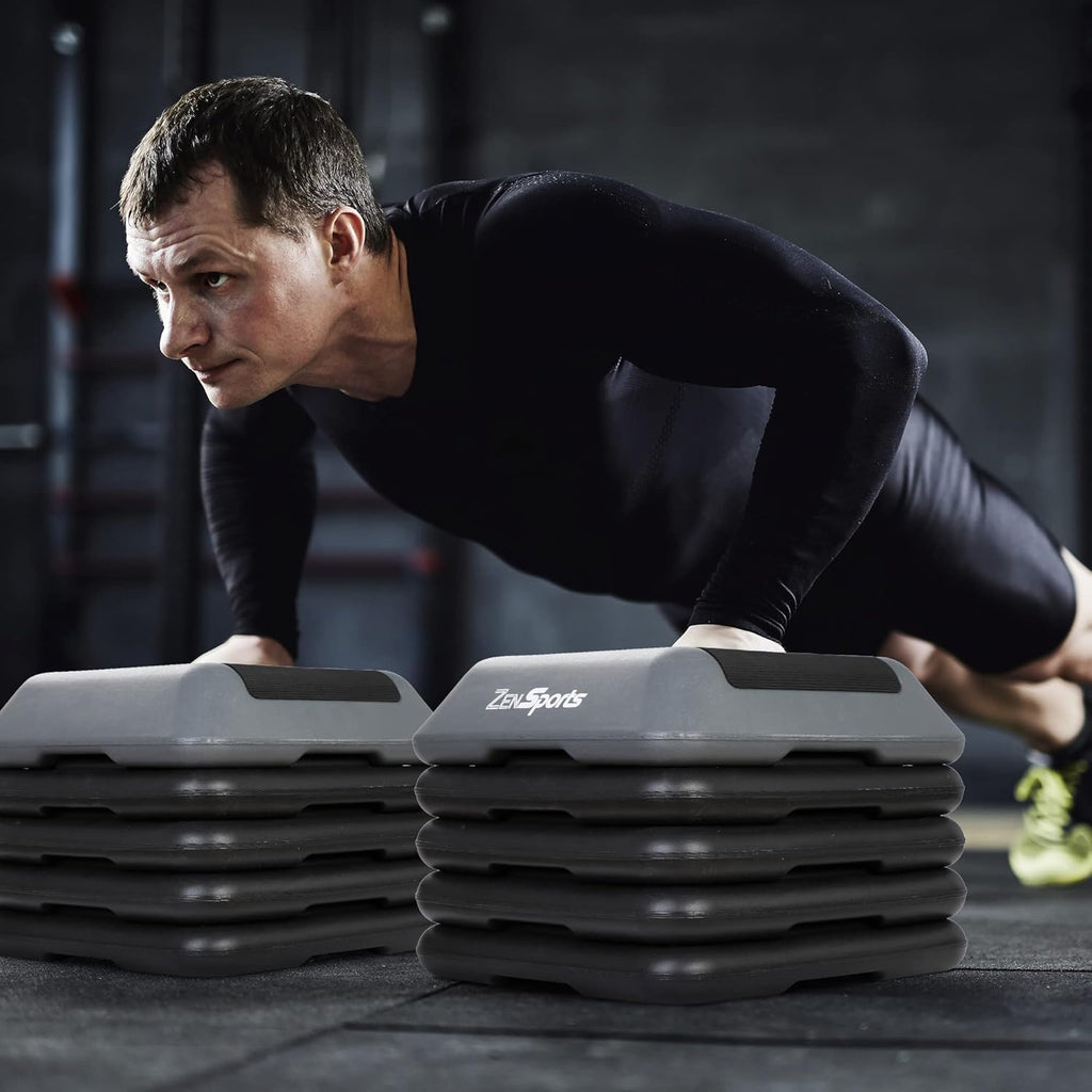 Adjustable Aerobic Step Platform with 4 Risers B343191