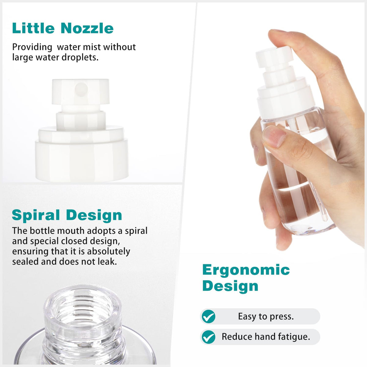 Fine Mist Travel Spray Bottles B148635