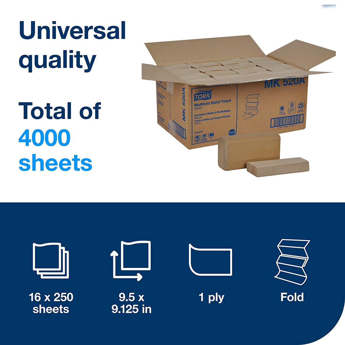 White Jumbo Toilet Paper Roll and Multifold Hand Towel C16689