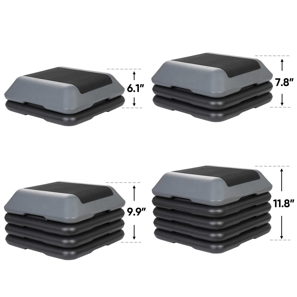 Adjustable Aerobic Step Platform with 4 Risers B343191