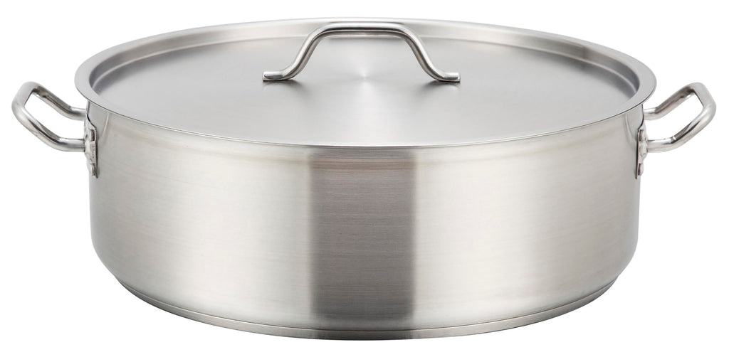 30 qt Stainless Steel Brazier with Lid E195585