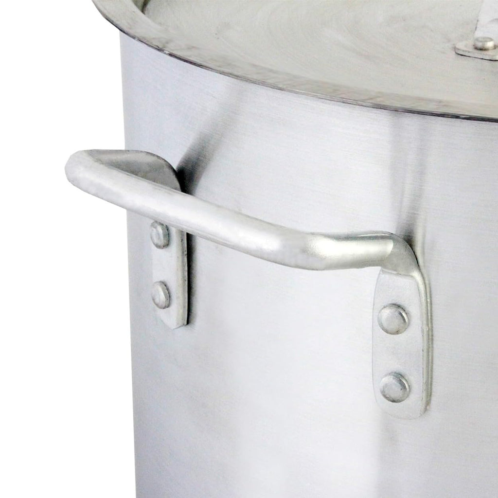 60 qt. Heavy-Duty Aluminum Stock Pot with Riveted Handles V157