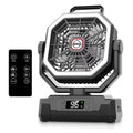 Black 10-Inch 40000mAh Portable Camping Fan P35605