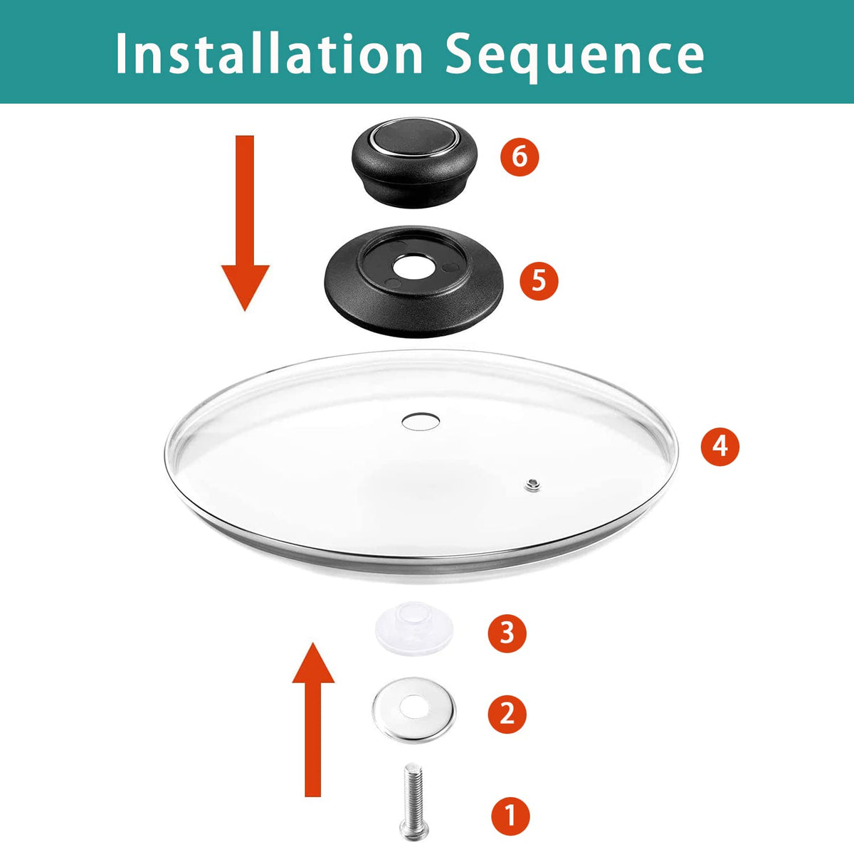 15.4 Inch Tempered Glass Lid V17320