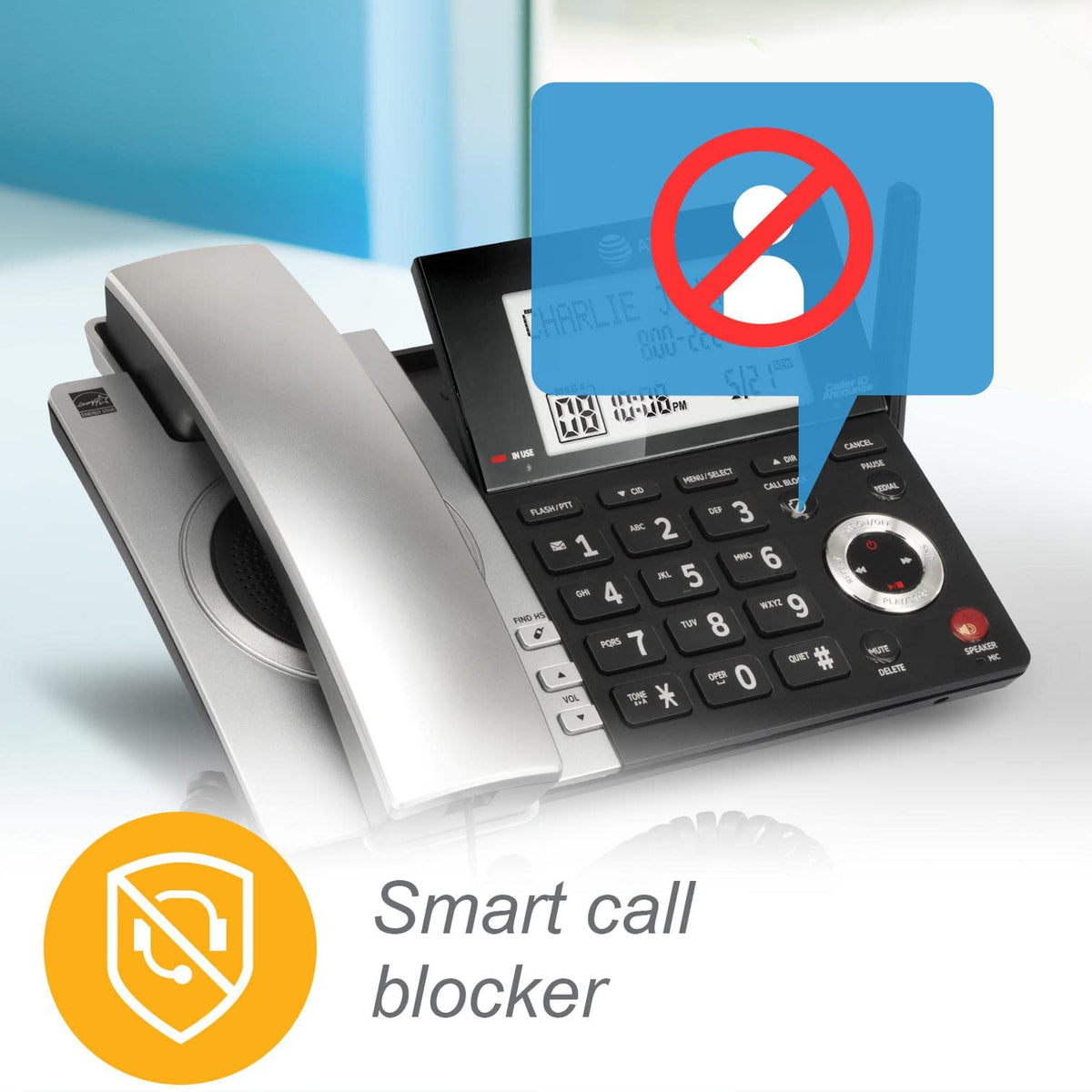 2-Handset Corded/Cordless Phone with Answering Machine D566225