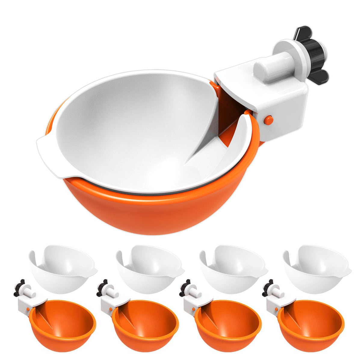 Large Automatic Chicken Waterer Cups with Inserts 5 Pack X821863