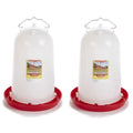 3 Gallon Heavy-Duty Gravity-Fed Poultry Waterer 2-Pack G479872
