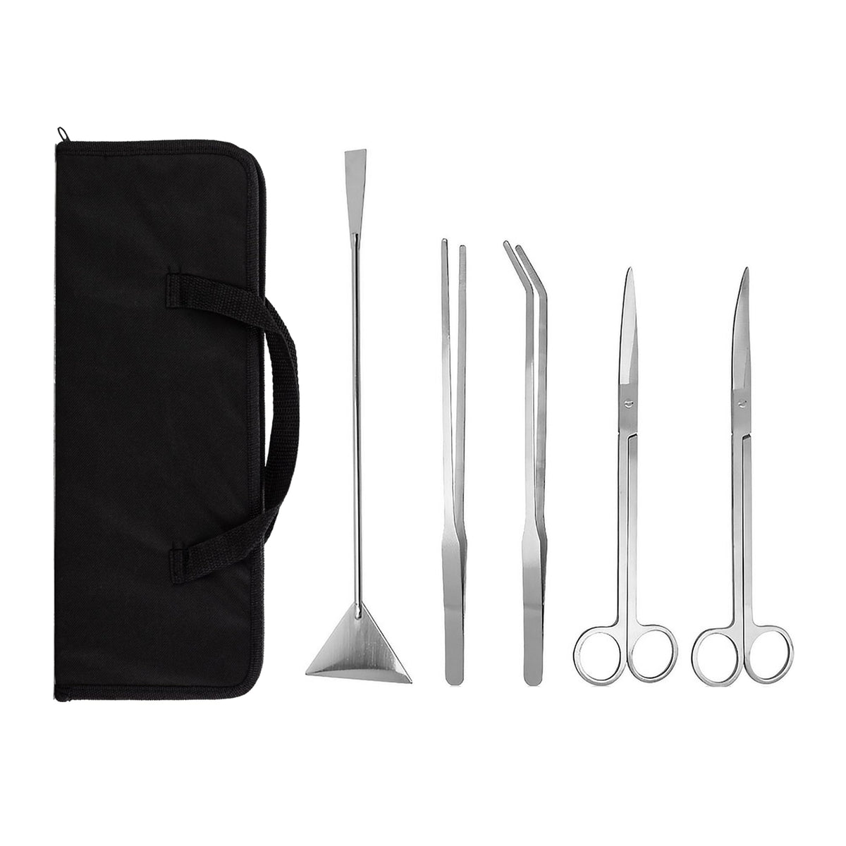 5 in 1 Aquarium Scissors Tweezers Spatula Stainless Steel Aquascaping Tools R895602