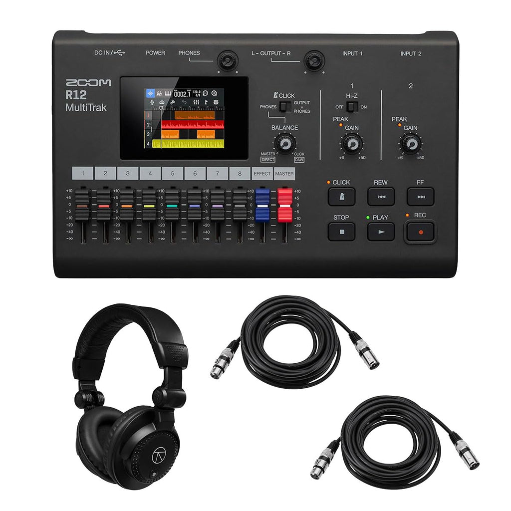 Portable Digital Recorder and Control Surface with Studio Monitor Headphones L387950