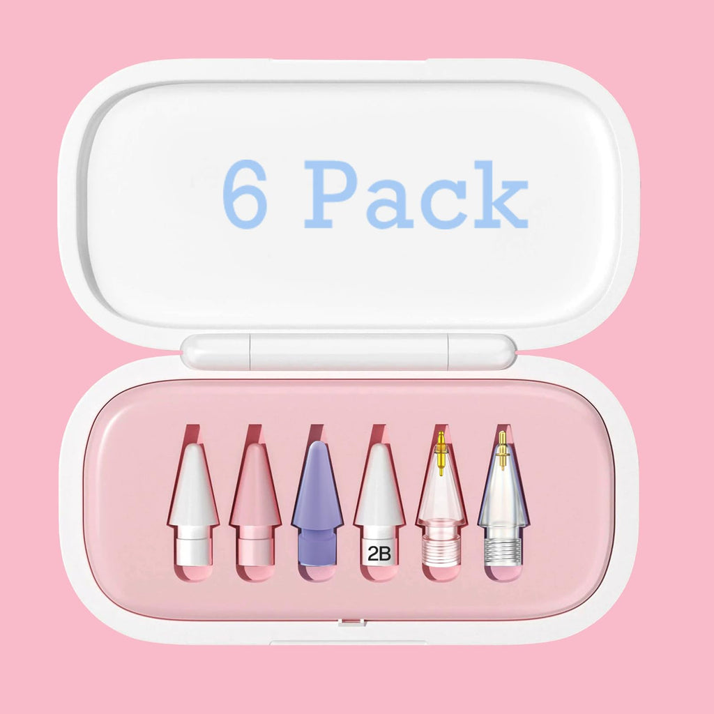6 Pack Replacement Pencil Tips with Case Q953