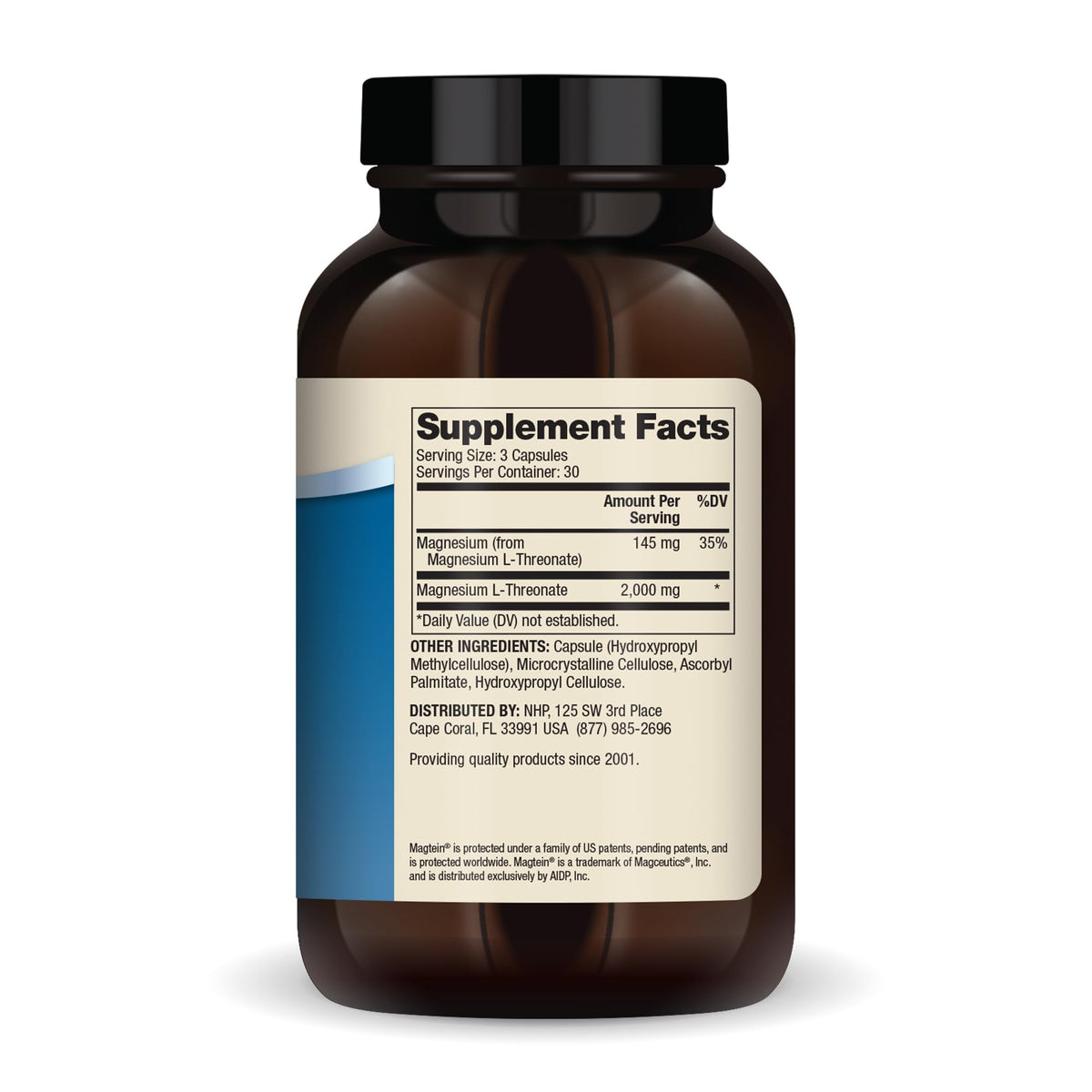 Magnesium L-Threonate 2,000 mg 90 Capsules I399