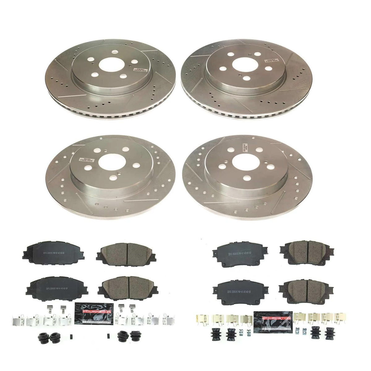 Brake Pad & Rotor Kit Front & Rear C84939