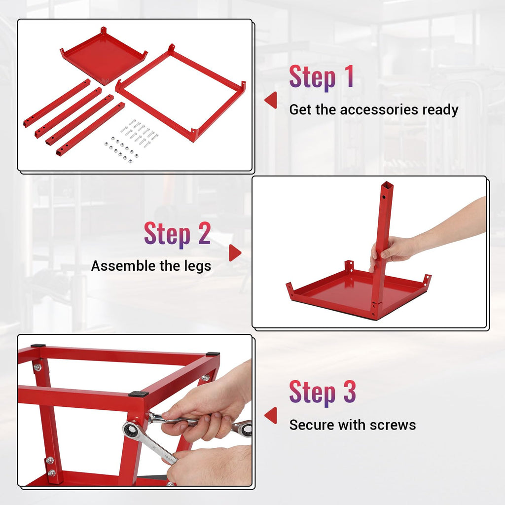Adjustable Steel Plyometric Jump Box Set N814