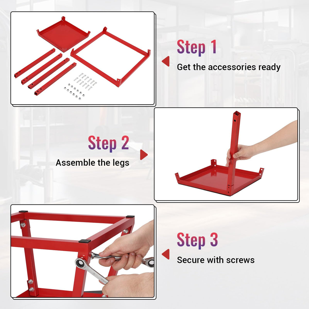 Adjustable Steel Plyometric Jump Box Set N814