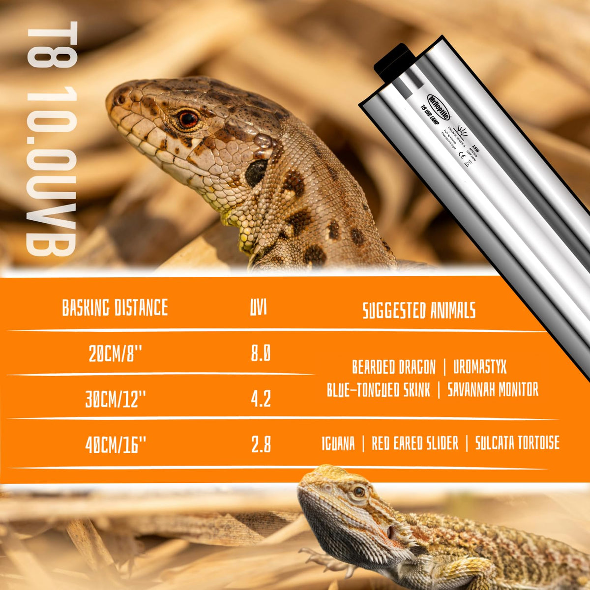15W UVB Reptile Light Kit 18 inches V947886