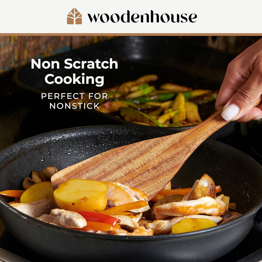 10 Pcs Non Toxic Teak Wooden Kitchen Utensils Set N230