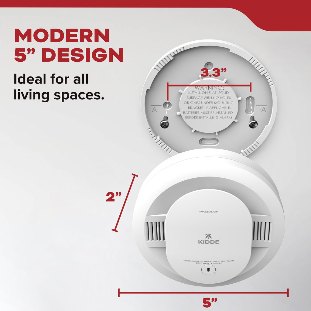 Smoke Detector, AA Battery-Powered, 3 Pack O4174