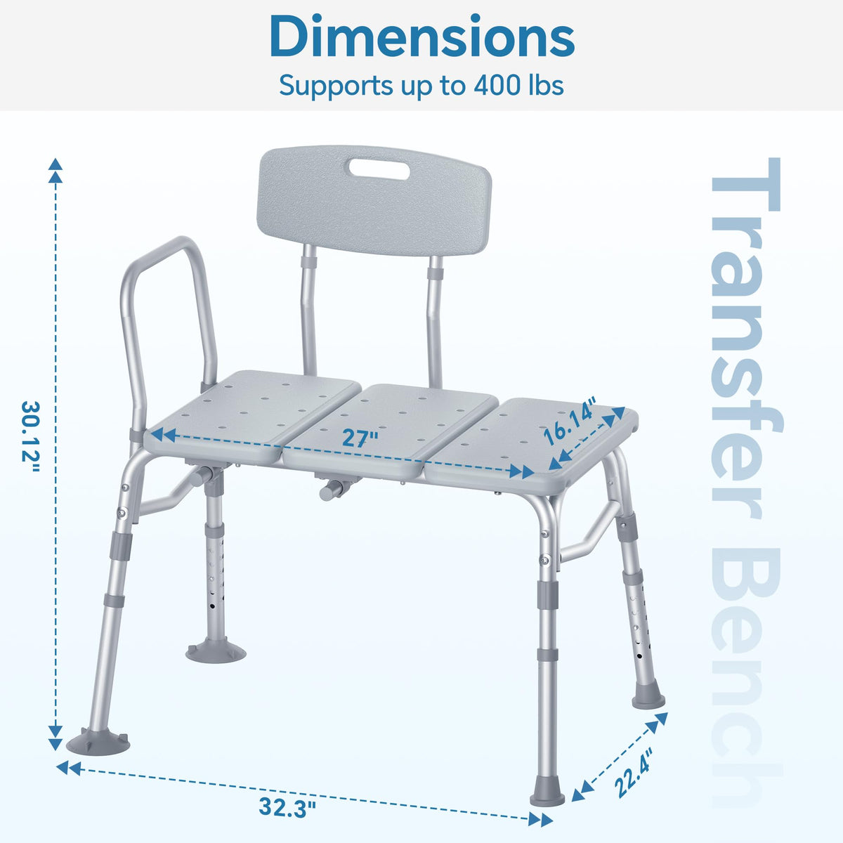 Tub Transfer Bench with Backrest Q605004