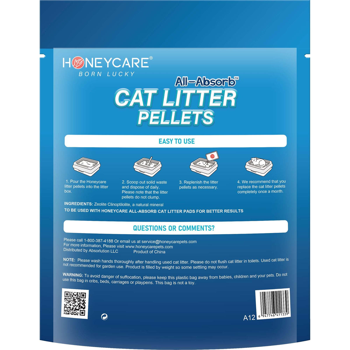 Cat Litter Pellets, Zeolite, 3.5 Lbs G944279